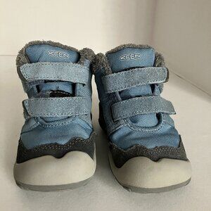 Keen Footwear Children Size 7 Grey And Light Blue Ridge Flex.  Good Condition.